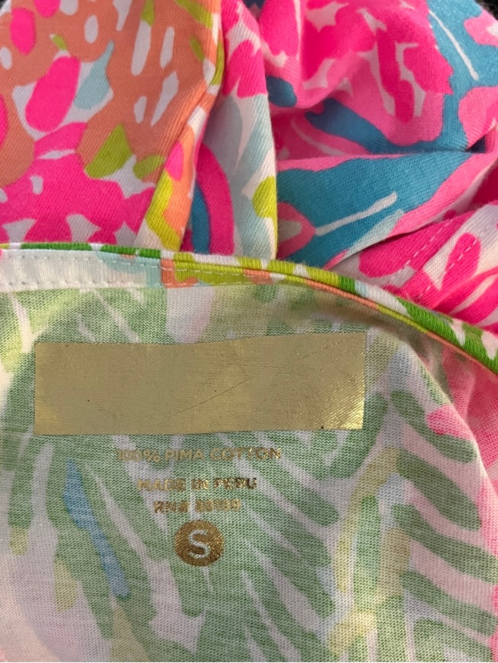 Lilly Pulitzer More Lovers Coral" Dress 100% Pima Cotton Size Small - Picture 7 of 7